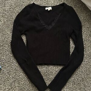 pacsun la hearts cropped sweater